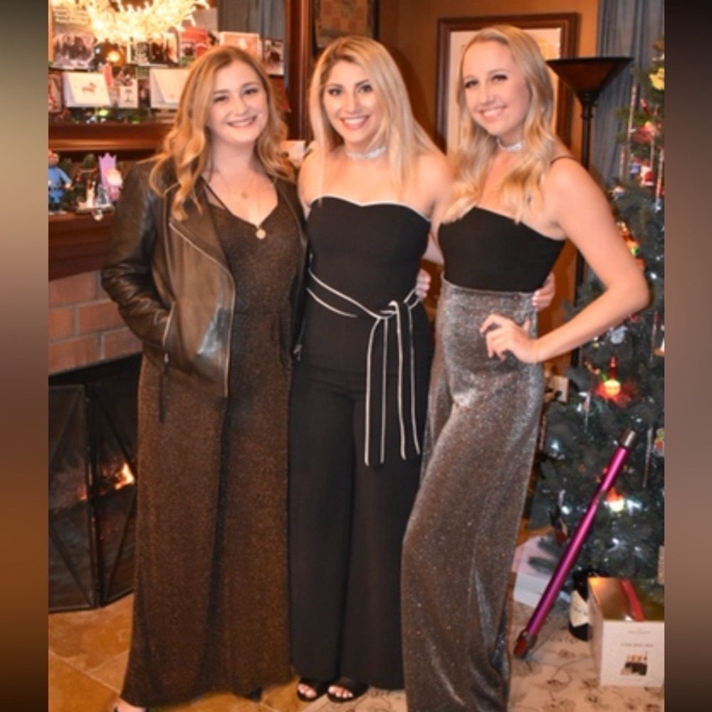Black cocktail jumpsuit